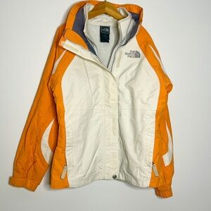 THE NORTH FACE Cream & Orange HyVent Jacket